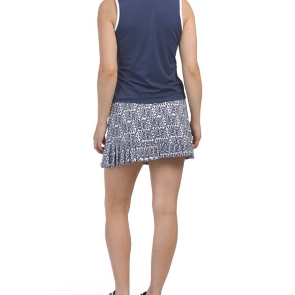 NWT Sigrid Olsen Asymmetrical Pleated Hem Skort - Picture 3 of 5